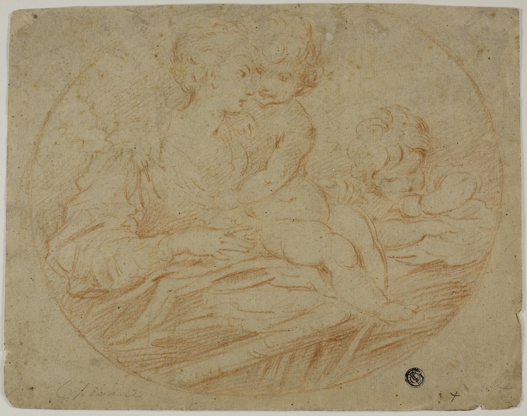 Woman and Two Children: Francesco Mazzola, called Parmigianino, after,16x12"(A3) Poster