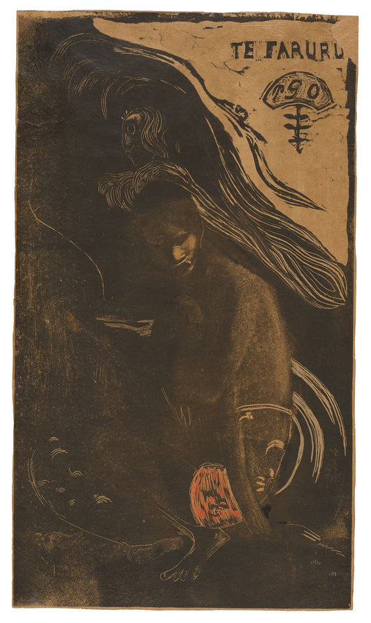 Te faruru (Here We Make Love), from the Noa Noa Suite: Paul Gauguin,16x12"(A3) Poster