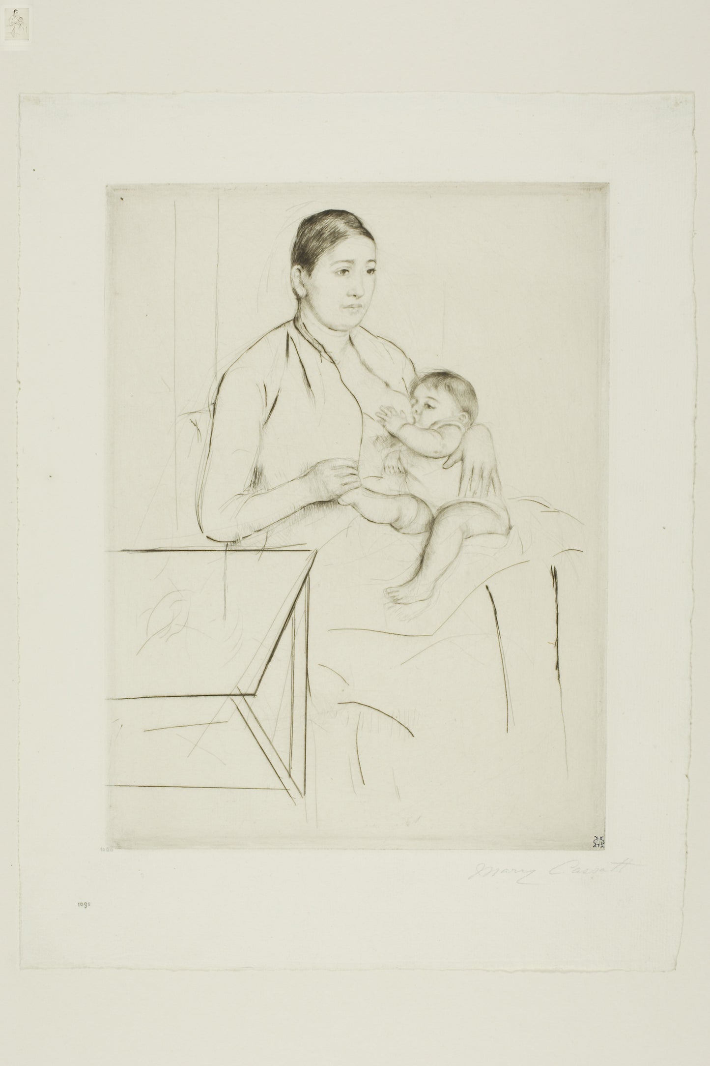 Nursing -  Mary Cassatt,  Poster Print Wall Art
