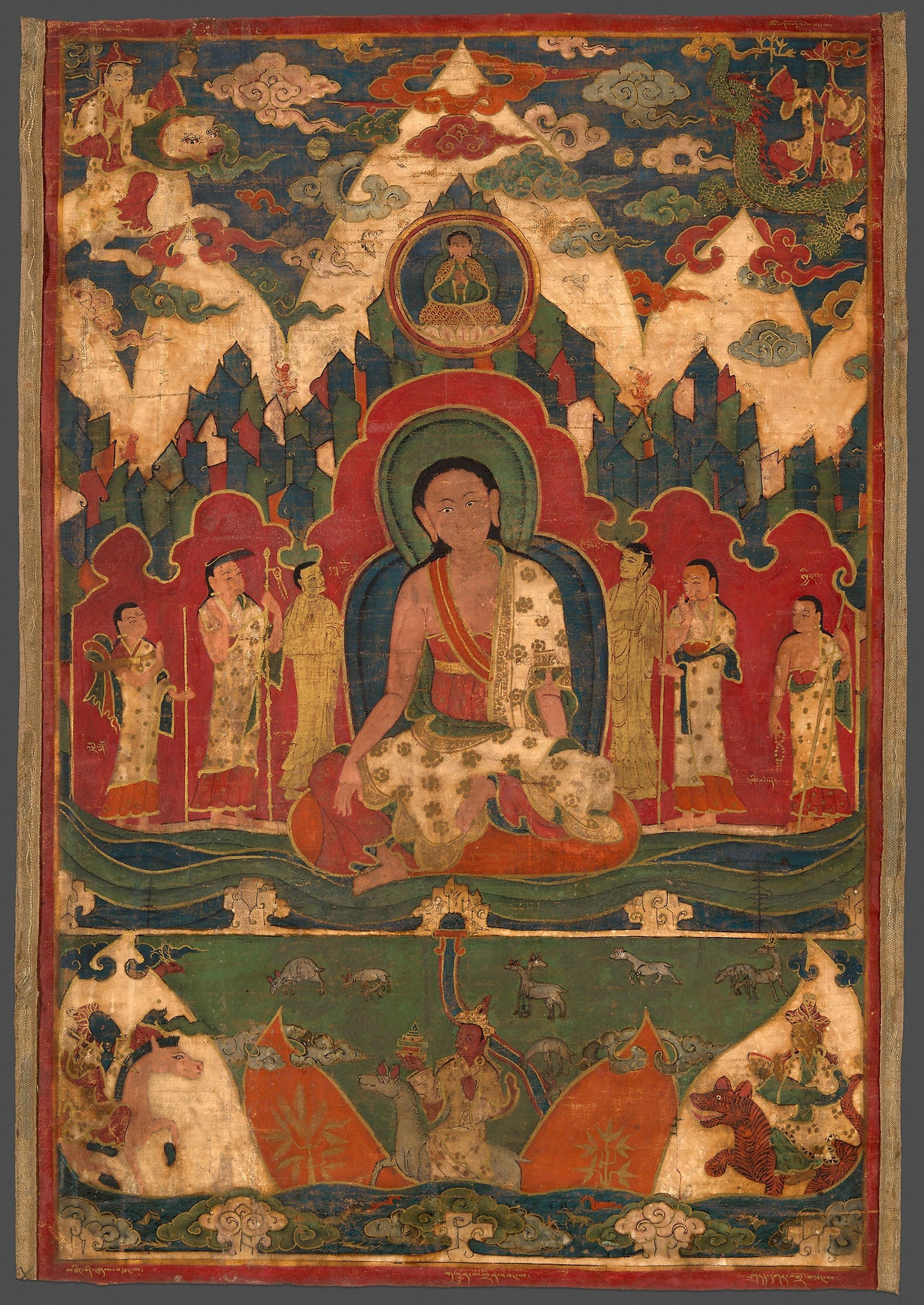 Milarepa on Mount Kailash: Tibet, Poster Print Wall Art