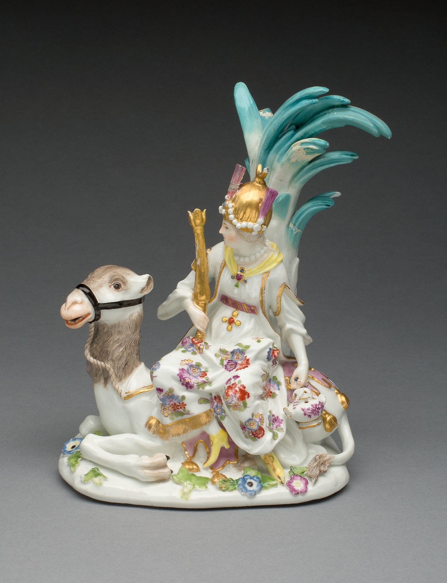 Allegorical Figure Representing Asia -  Meissen Porcelain Factory,  Poster Print Wall Art