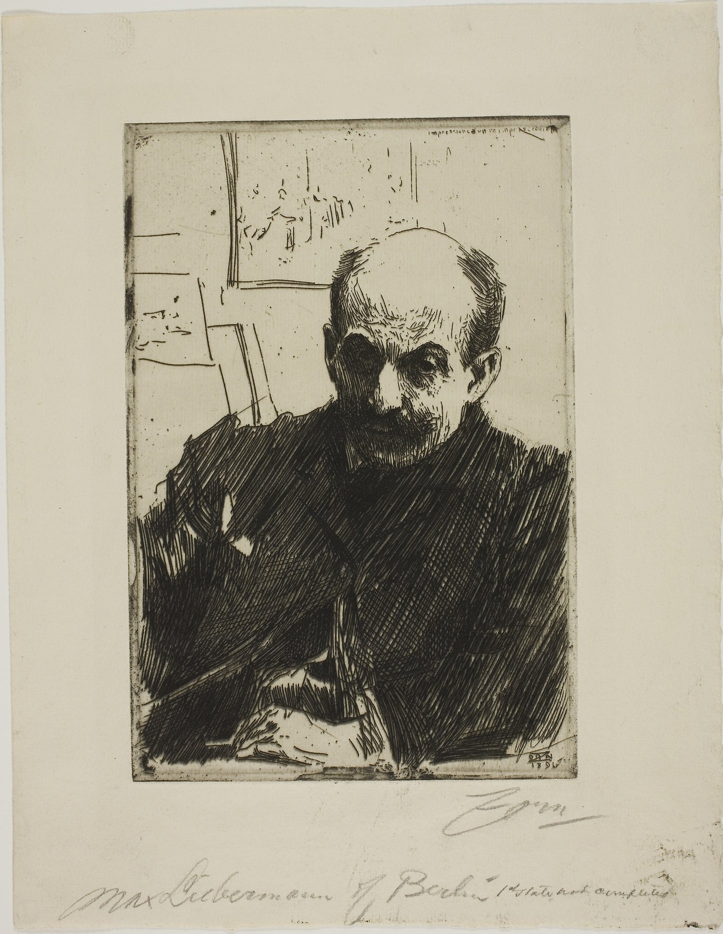 Max Liebermann -  Anders Zorn,  Poster Print Wall Art