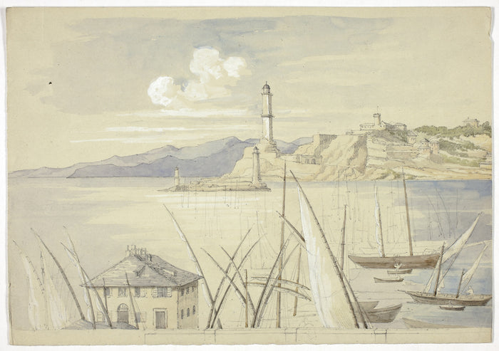 Genoa from the Croce di Malta: Elizabeth Murray,16x12