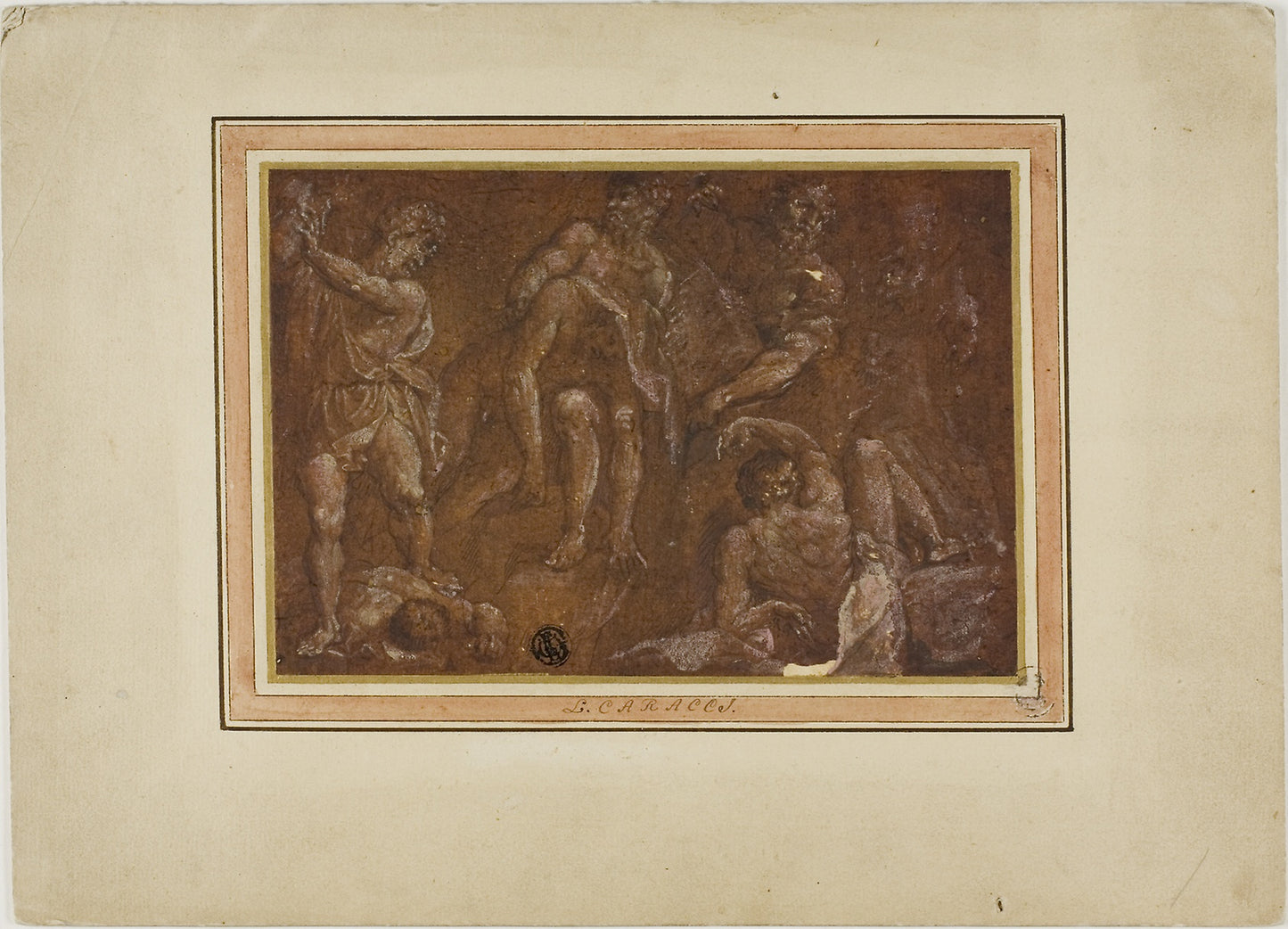 Bacchanalian Scene -  Attributed to Eduard DuBois (Flemish, 1619-1697),  Poster Print Wall Art