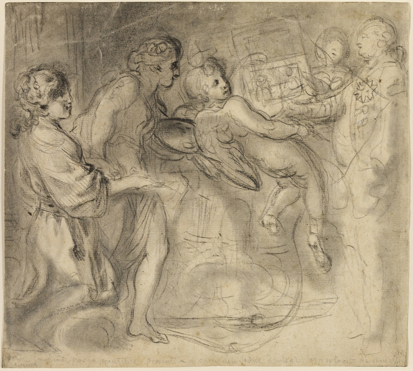 The Genius of Painting -  Gabriel Jacques de Saint-Aubin,  Poster Print Wall Art