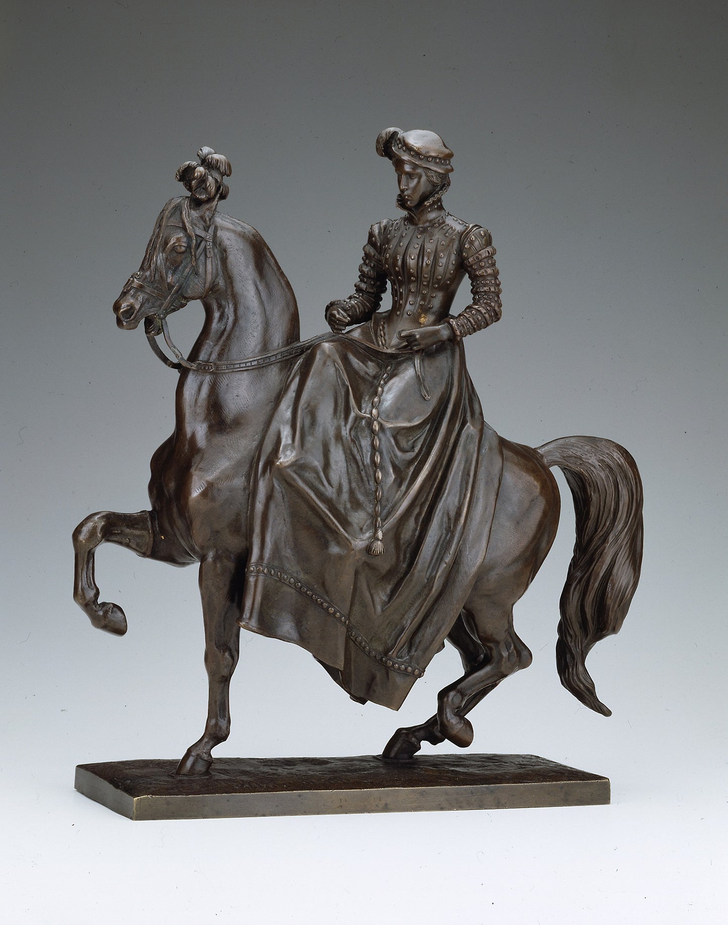 Equestrienne in Renaissance Dress -  Antoine Louis Barye,  Poster Print Wall Art