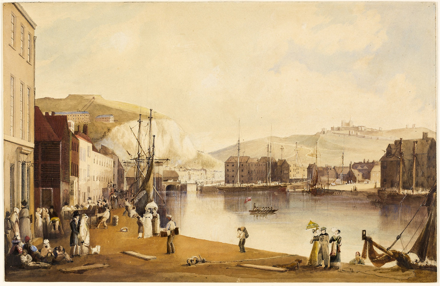 Dover Harbor -  John Gendall,  Poster Print Wall Art