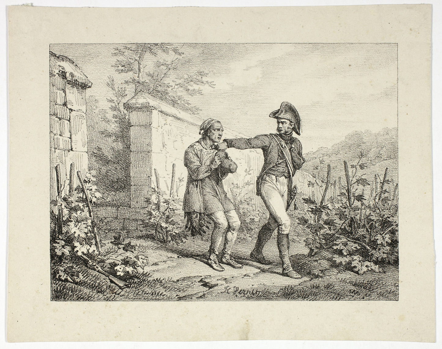 Arrest of a Poacher -  Horace Vernet,  Poster Print Wall Art