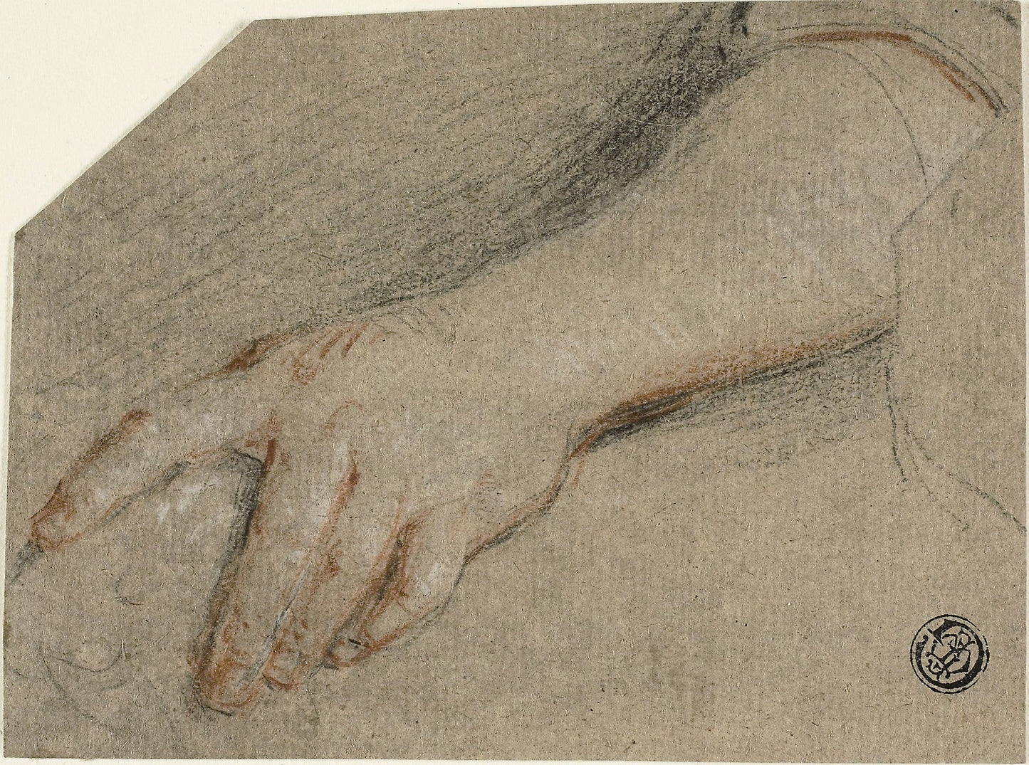 Hand Pointing and Forearm -  Antoine Coypel,  Poster Print Wall Art