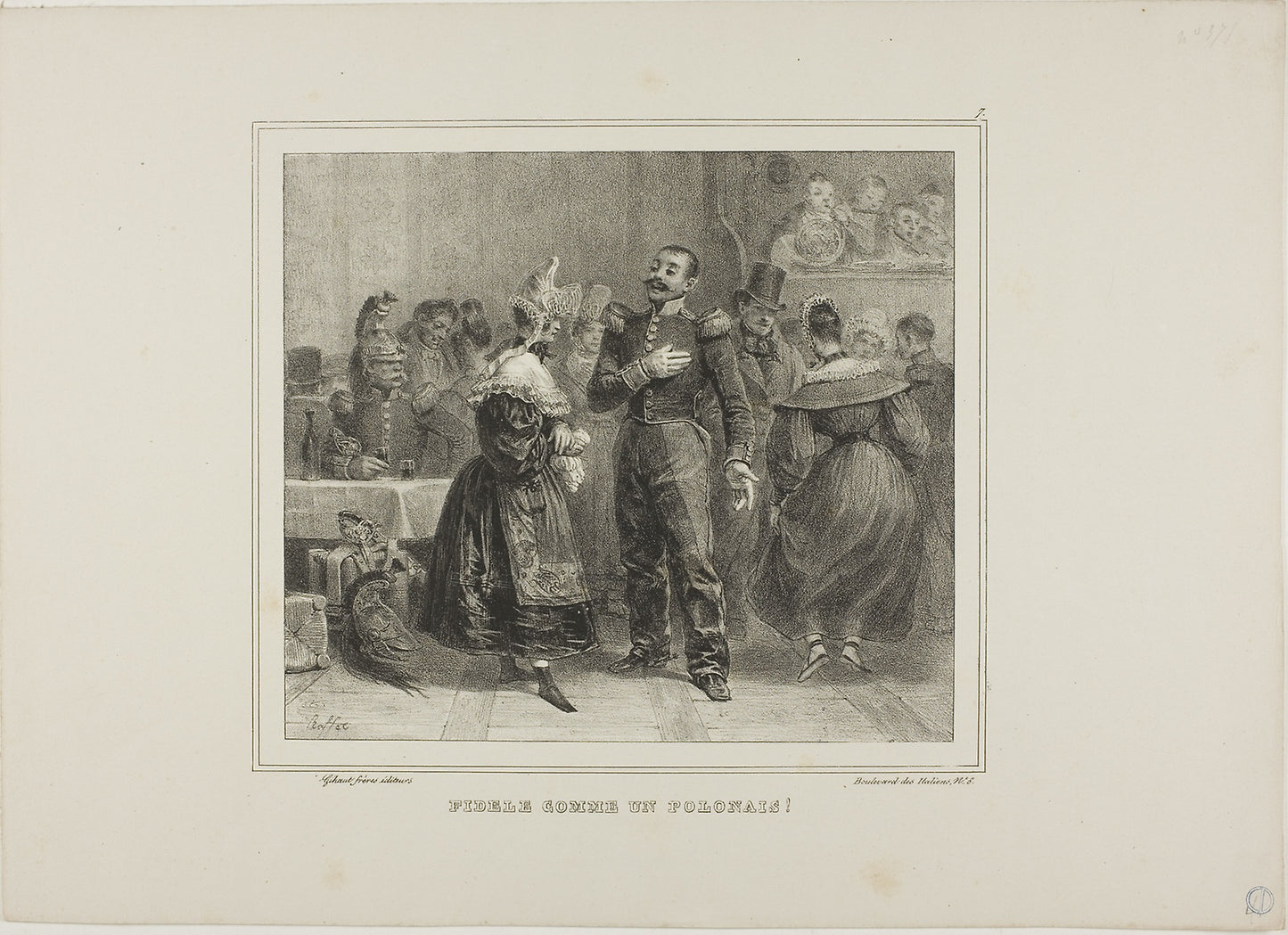 Faithful as a Polish Man! -  Denis Auguste Marie Raffet (French, 1804-1860),  Poster Print Wall Art