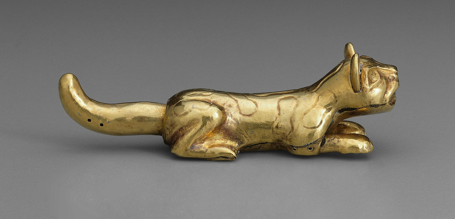 Feline Figurine -  Moche,  Poster Print Wall Art