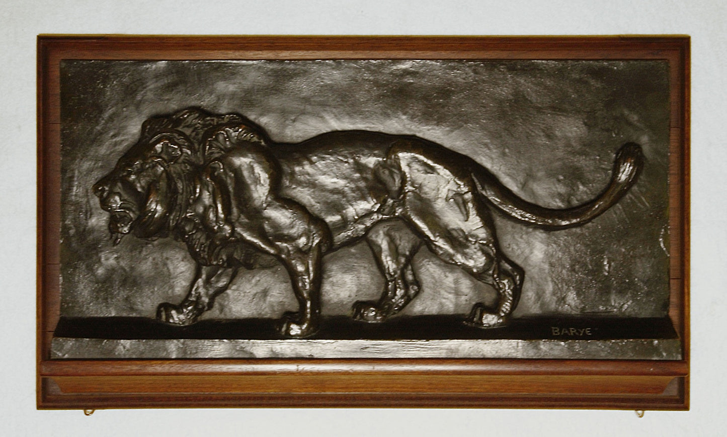 Relief of a Walking Lion -  Antoine Louis Barye,  Poster Print Wall Art