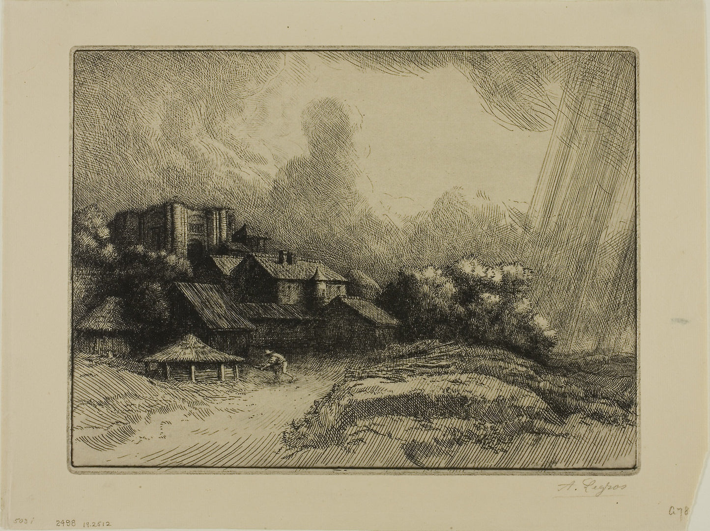 The Abbey Farm -  Alphonse Legros,  Poster Print Wall Art