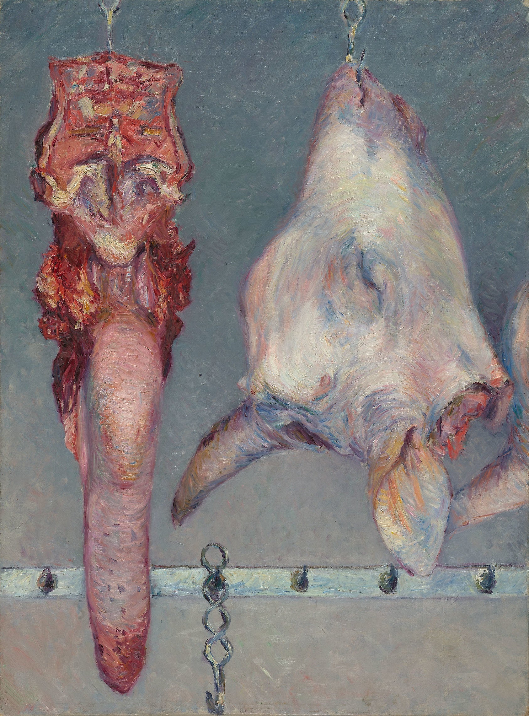 Calf's Head and Ox Tongue: Gustave Caillebotte,16x12"(A3) Poster