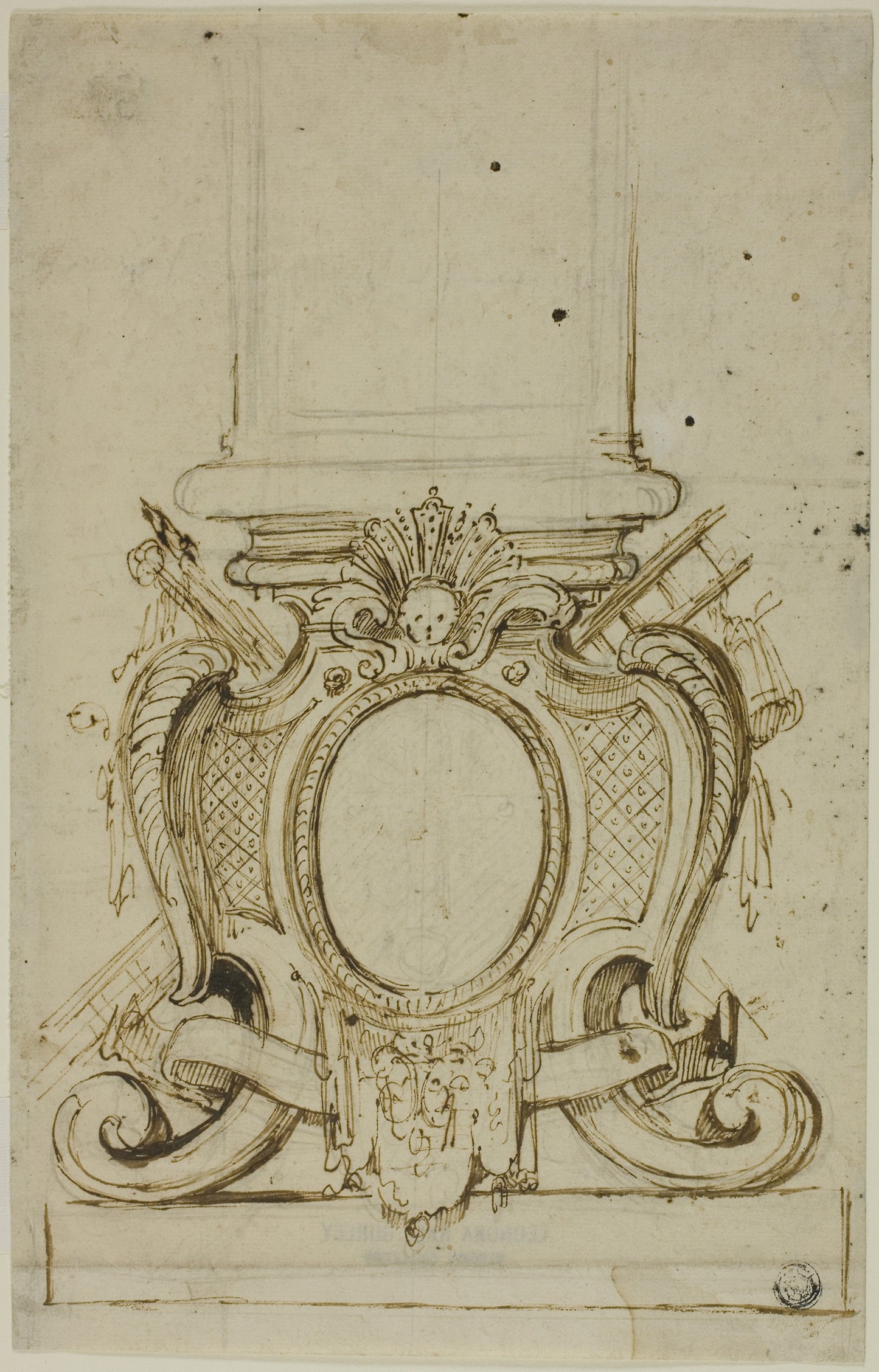 Design for the Base of a Pedestal -  Unknown artist,  Poster Print Wall Art
