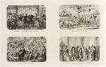 January - Twelfth Night Drawing Characters from George Cruikshank's Steel Etchings to The Comic Almanacks: 1835-1853 (top left): George Cruikshank (English, 1792-1878),16x12"(A3) Poster