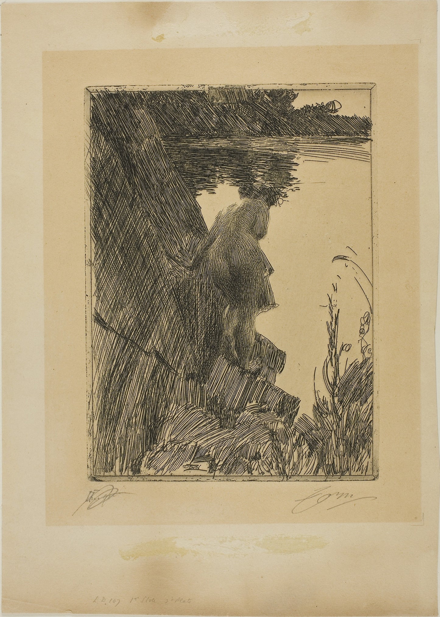 Bather (Evening) II -  Anders Zorn,  Poster Print Wall Art