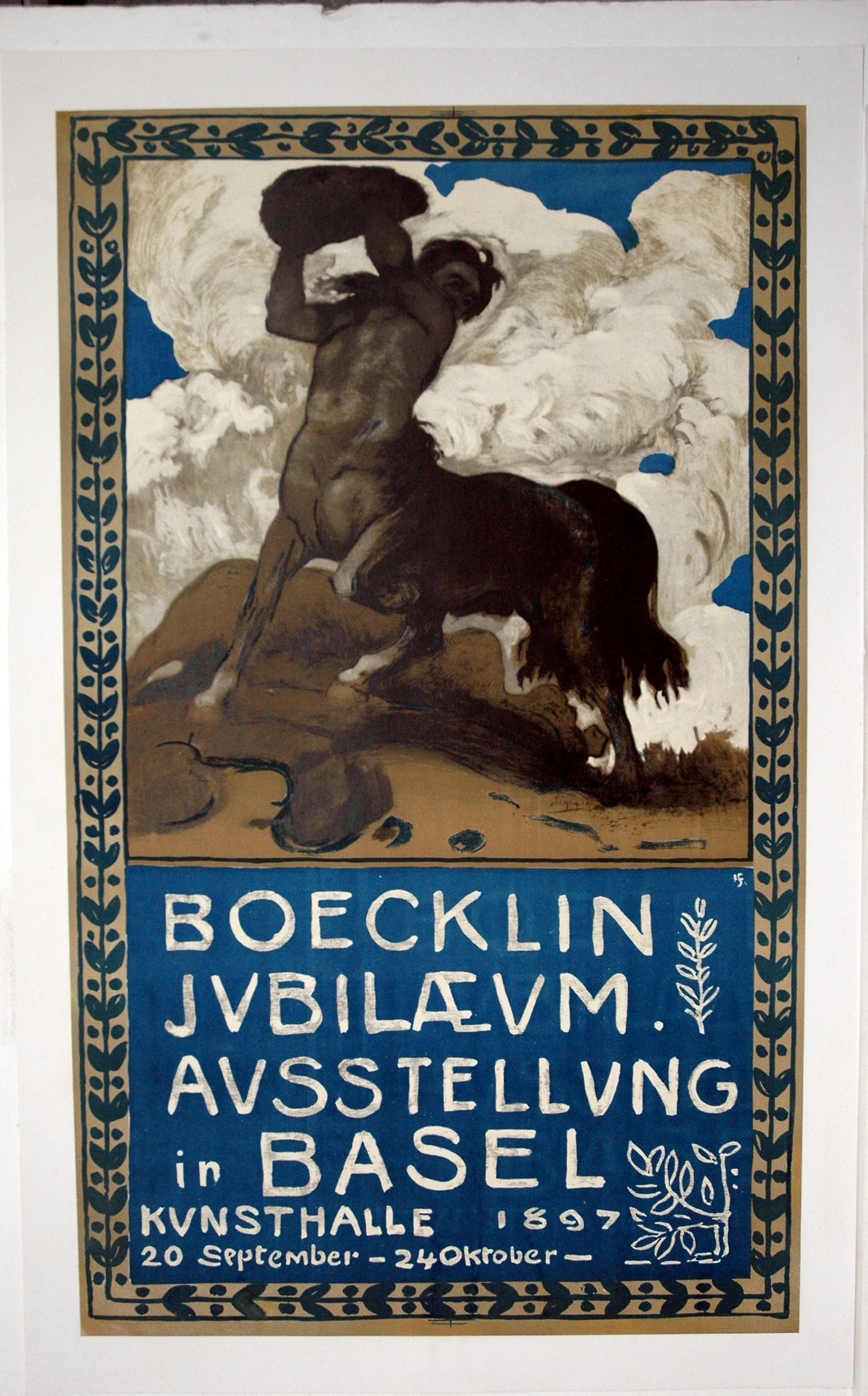 Boecklin Jubilee Exhibition Basel -  Hans Lendorff (Swiss, 1863–1946),  Poster Print Wall Art