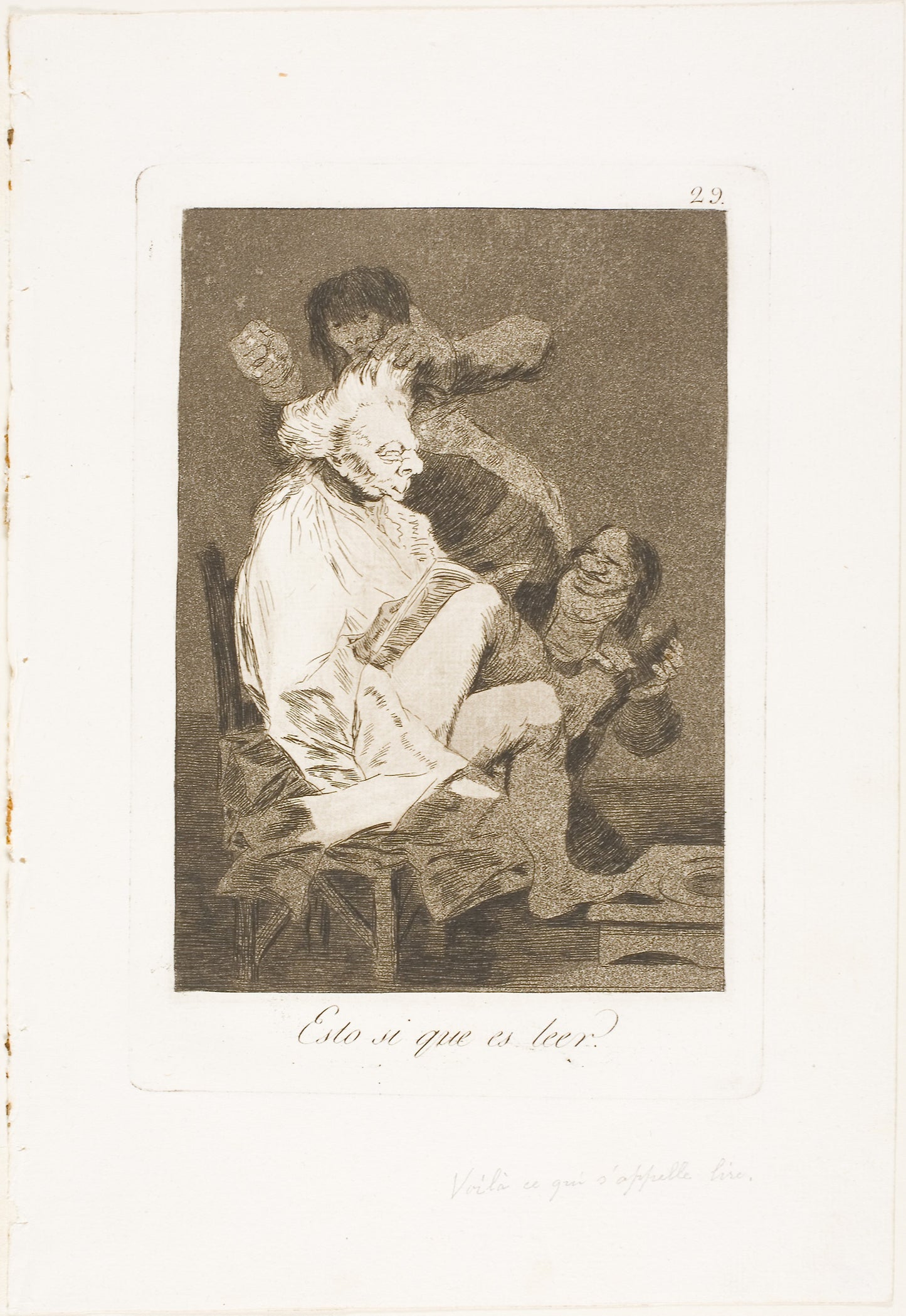 That certainly is being able to read, plate 29 from Los Caprichos -  Francisco José de Goya y Lucientes,  Poster Print Wall Art