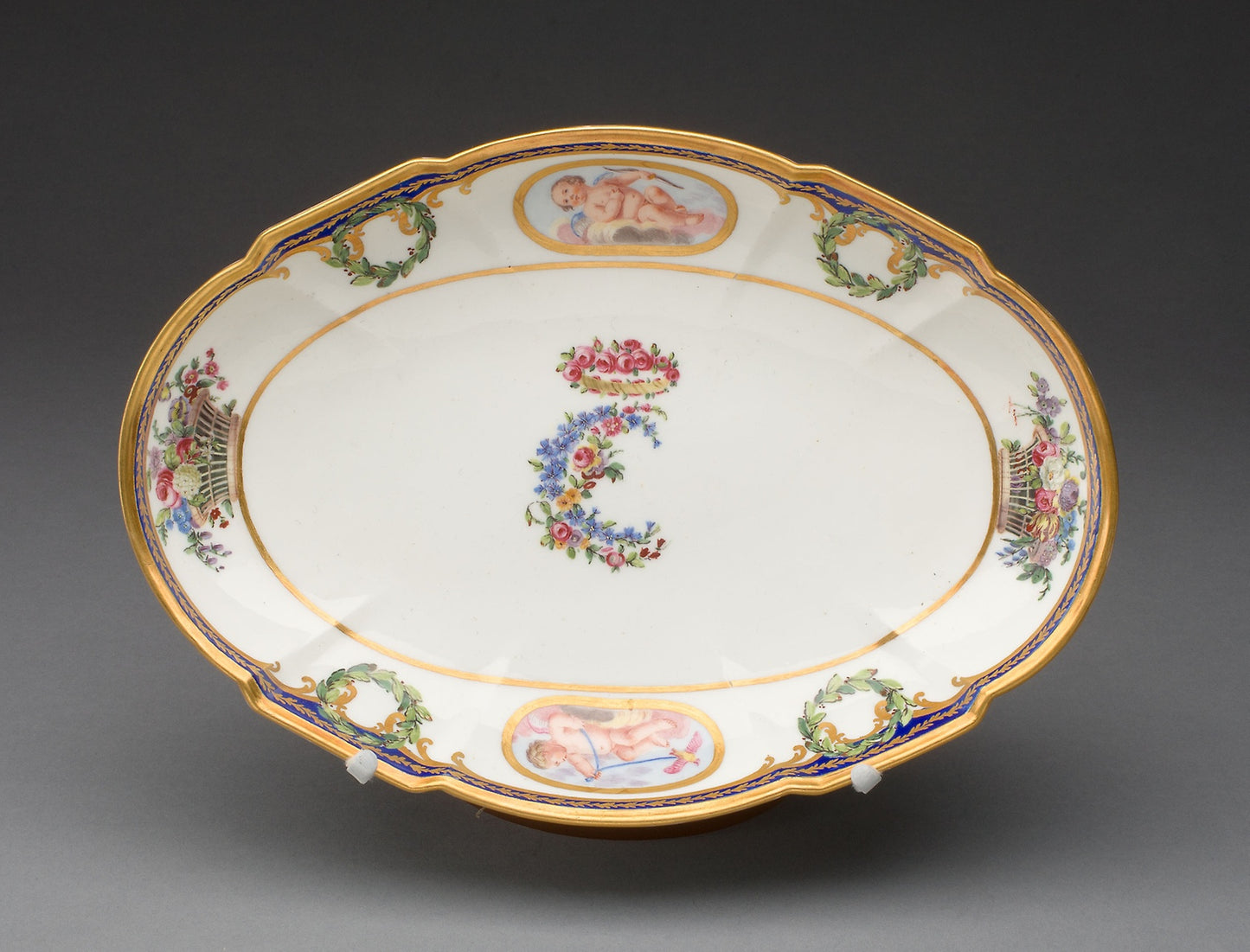 Dish from the Charlotte Louise Service -  Sèvres Porcelain Manufactory,  Poster Print Wall Art