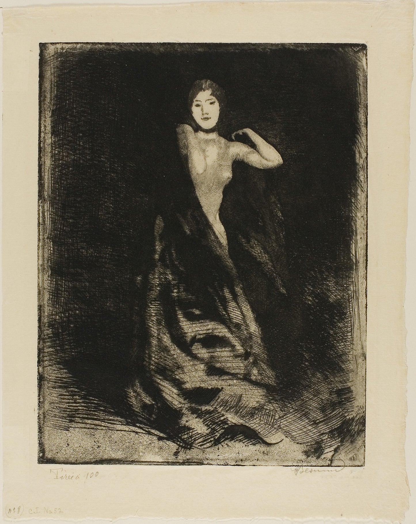 Woman, frontispiece from Woman -  Albert Besnard,  Poster Print Wall Art