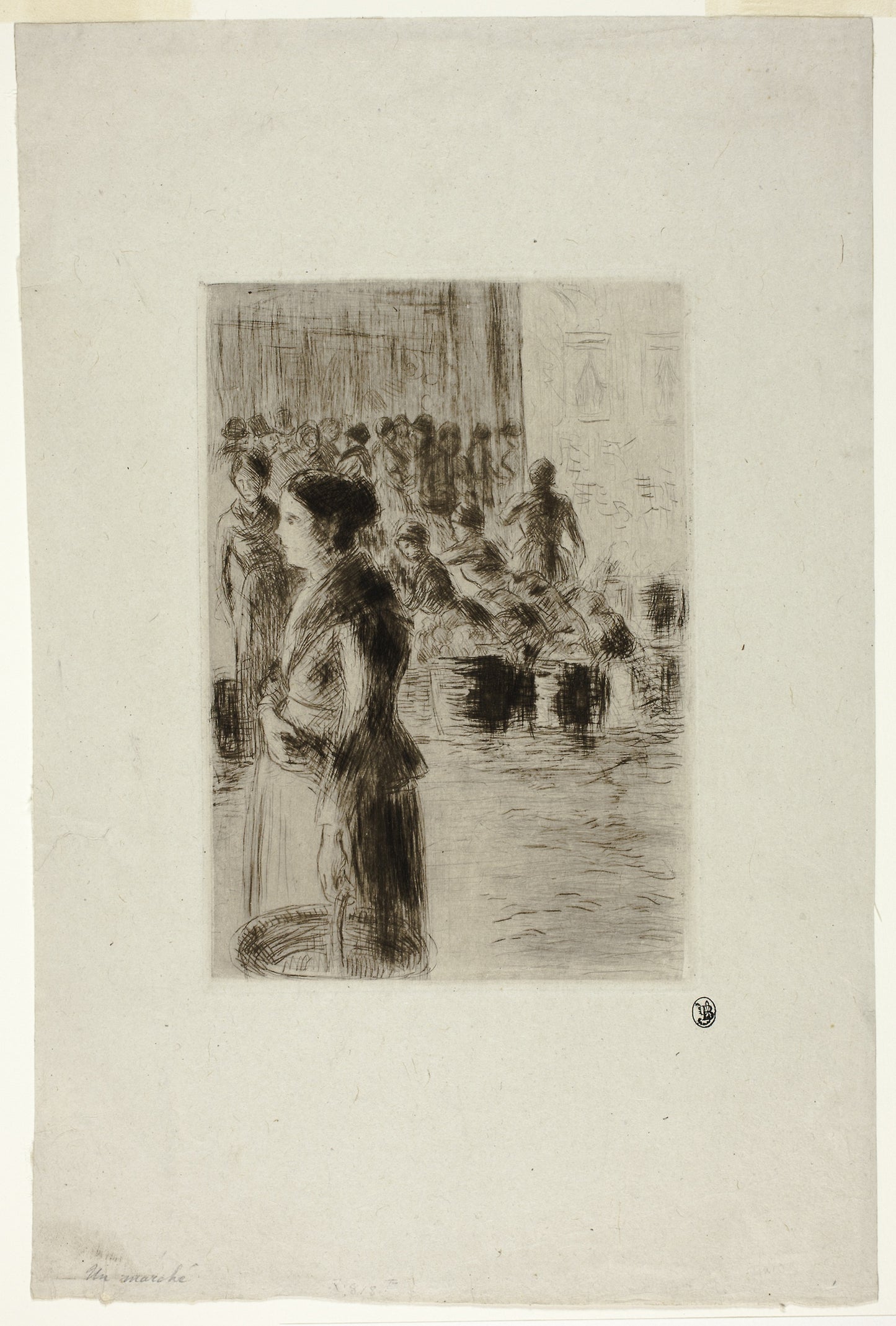The Maid Shopping -  Camille Pissarro,  Poster Print Wall Art