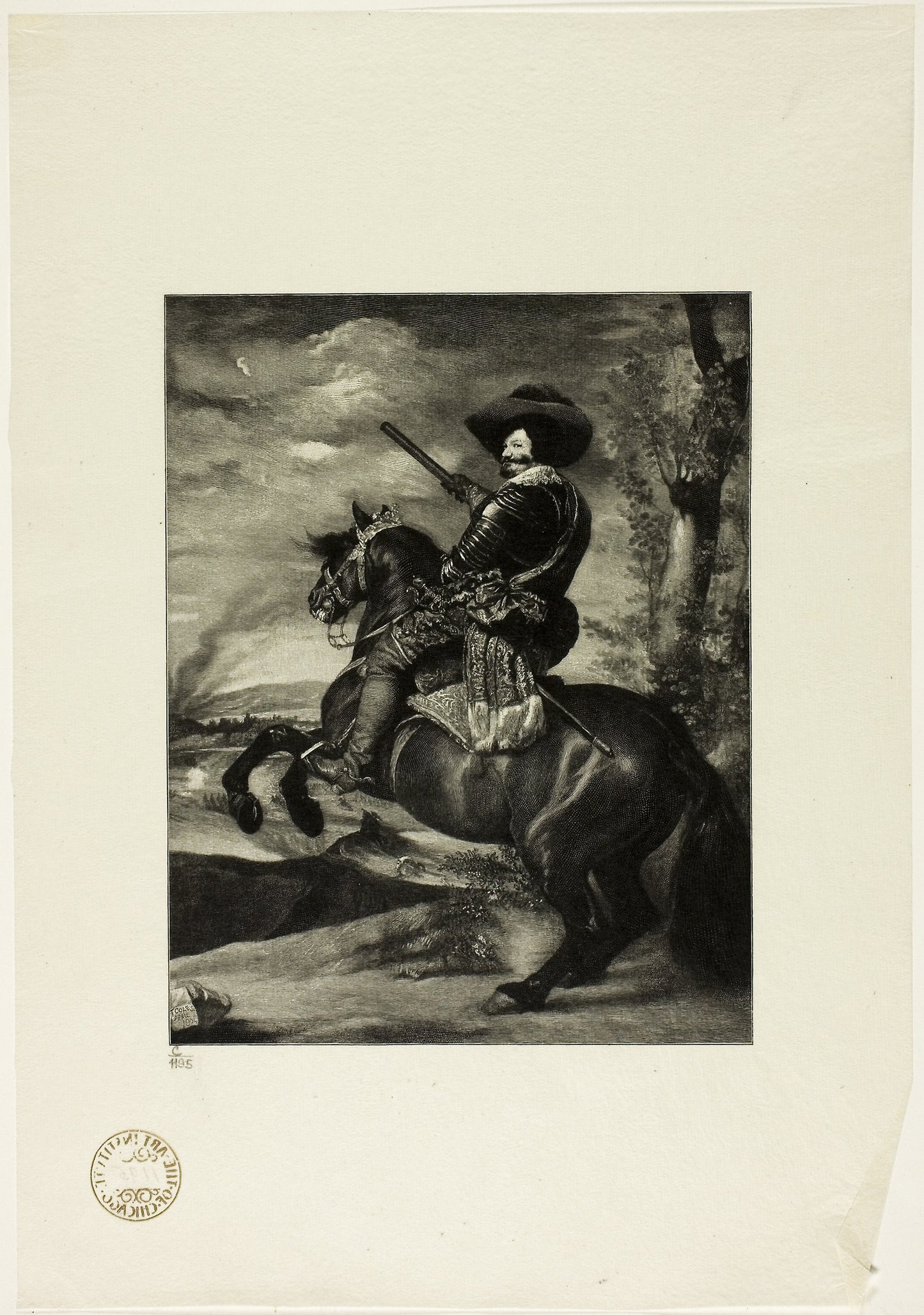 Duke of Olivares -  Timothy Cole (American, born England, 1852-1931),  Poster Print Wall Art