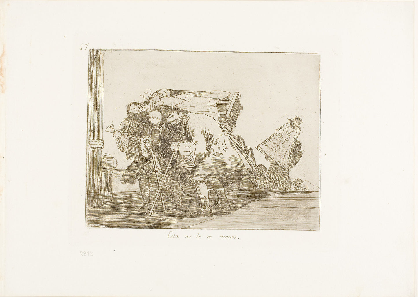 This is Not Less so, plate 67 from The Disasters of War -  Francisco José de Goya y Lucientes,  Poster Print Wall Art