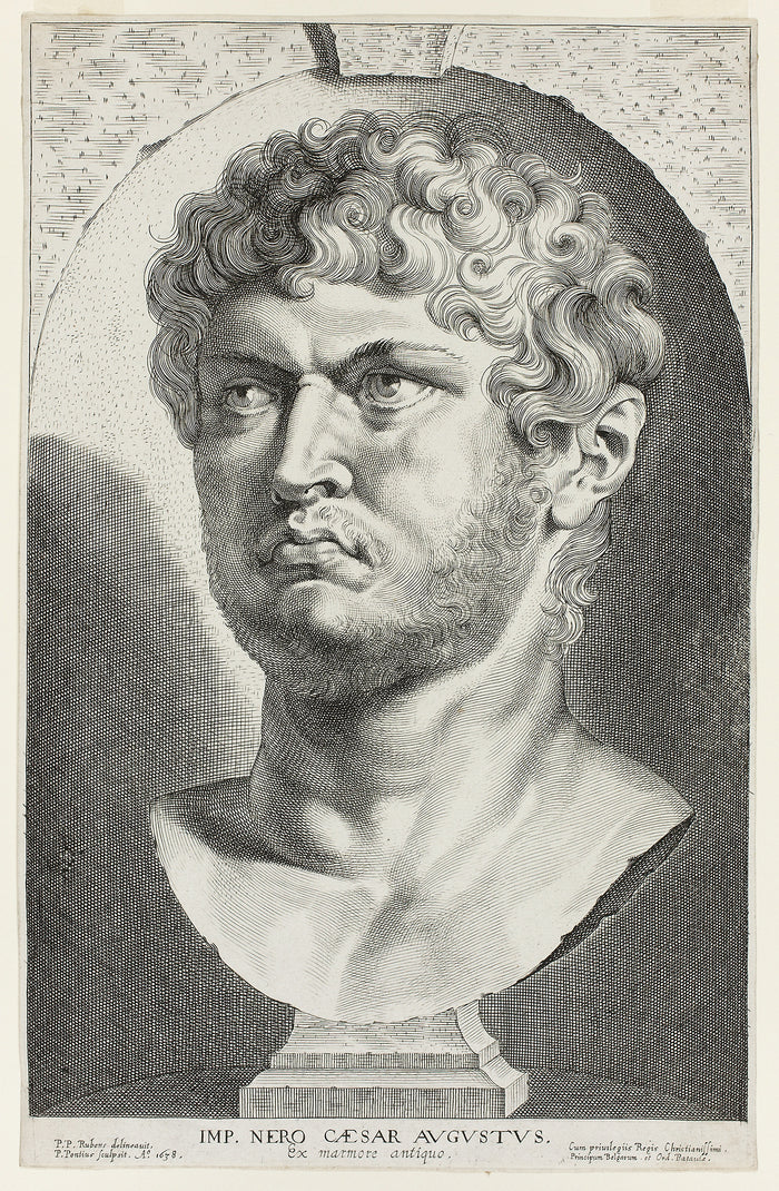 Nero (54-68 A.D.): Paulus Pontius (Flemish, 1603-1658),16x12