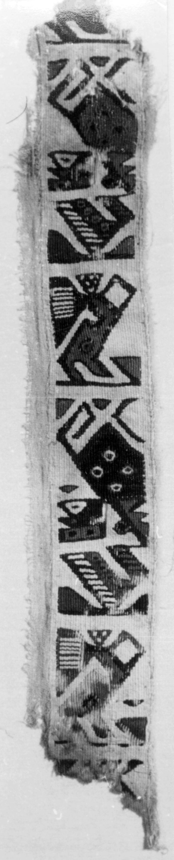 Fragment (Band): Possibly provincial Wari,16x12