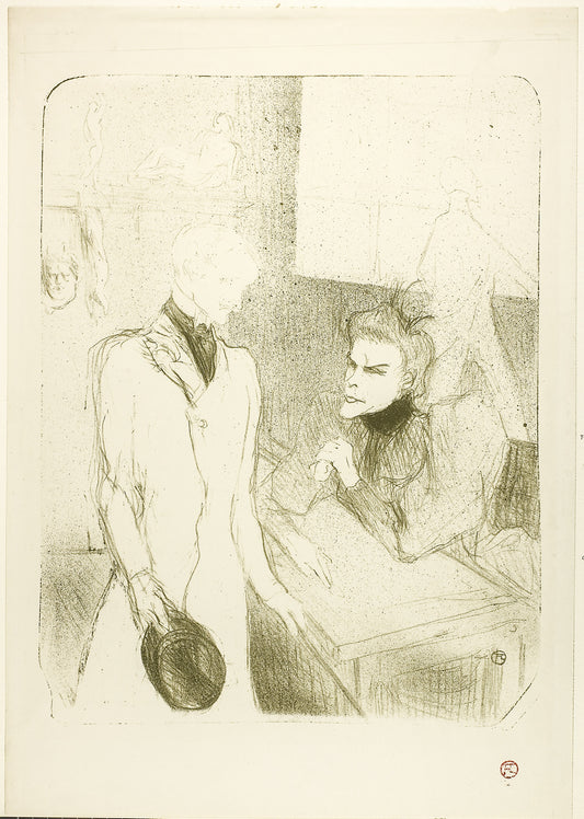 Brandès and le Bargy, in Les Cabotins: Henri de Toulouse-Lautrec,16x12"(A3) Poster
