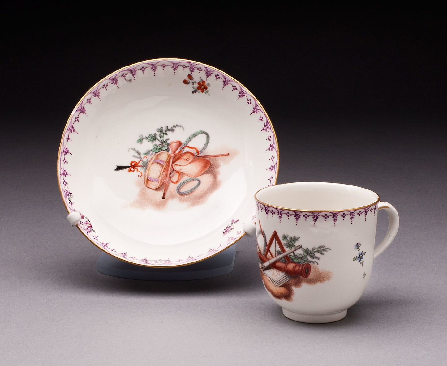 Cup and Saucer -  Frankenthal Porcelain Factory,  Poster Print Wall Art