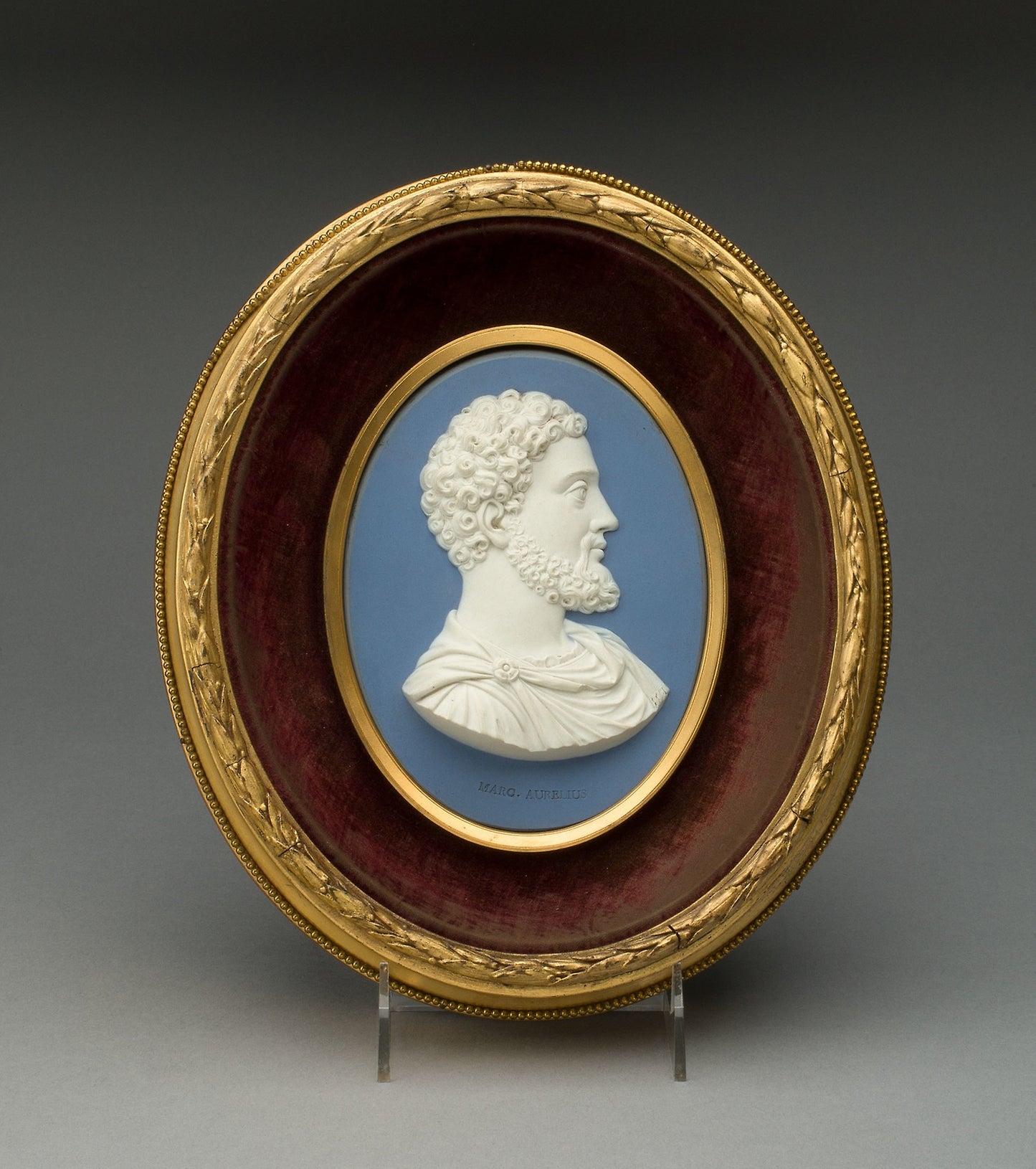 Plaque with Marcus Aurelius Antoninus -  Wedgwood Manufactory,  Poster Print Wall Art