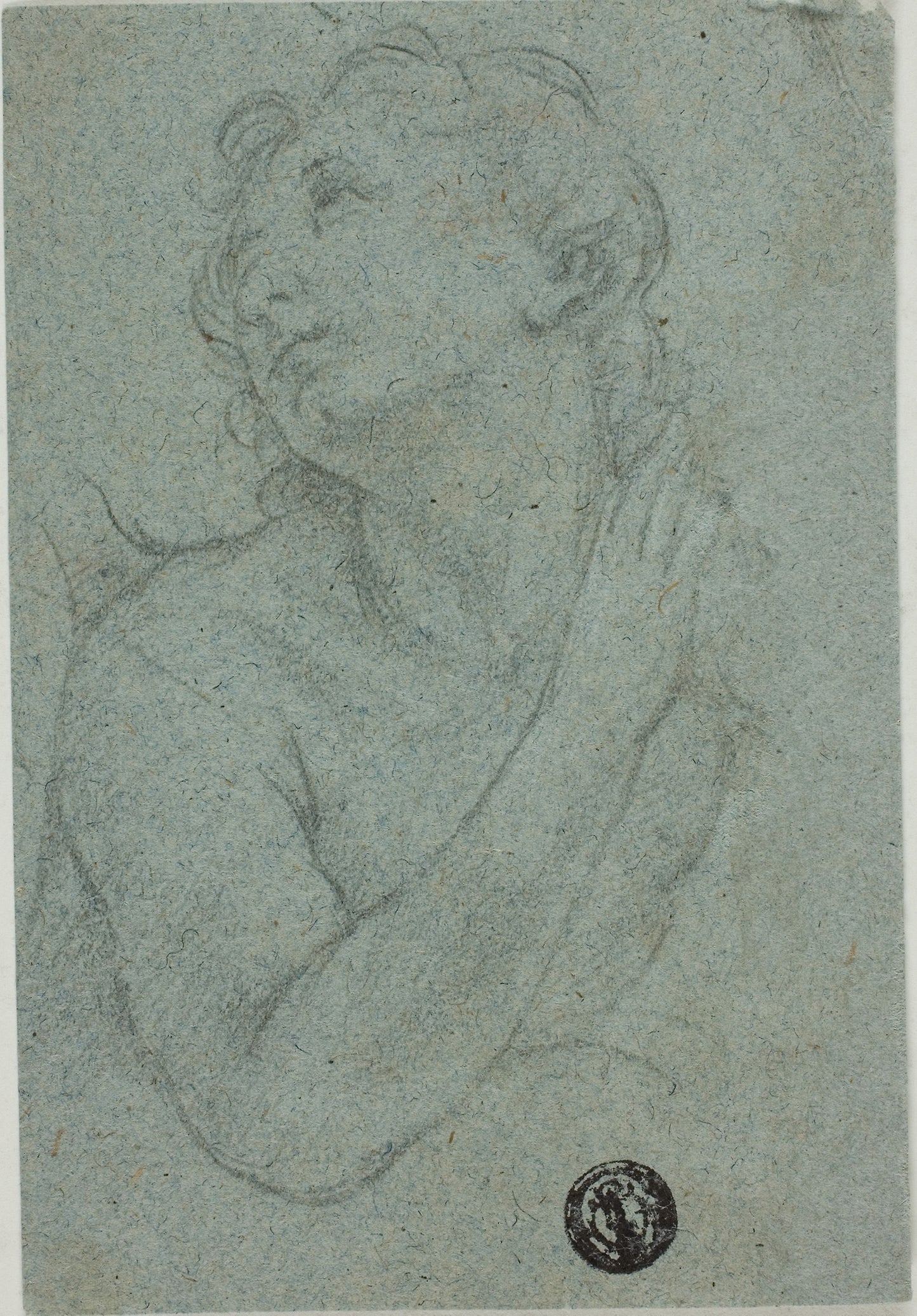 Half-Length Praying Figure -  Unknown Italian artist,  Poster Print Wall Art