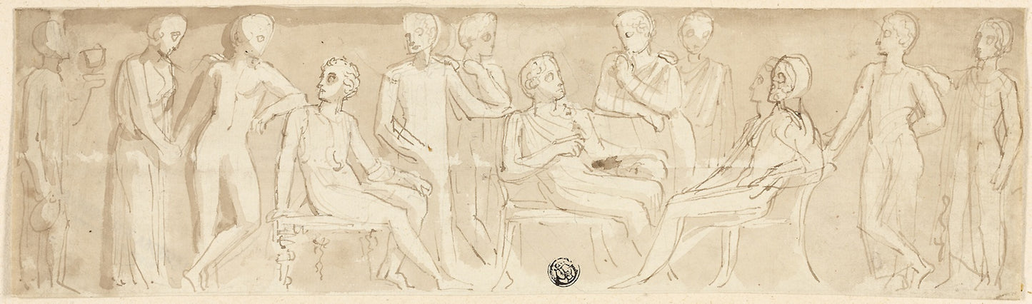 Frieze Design in Classical Manner -  Thomas Stothard,  Poster Print Wall Art