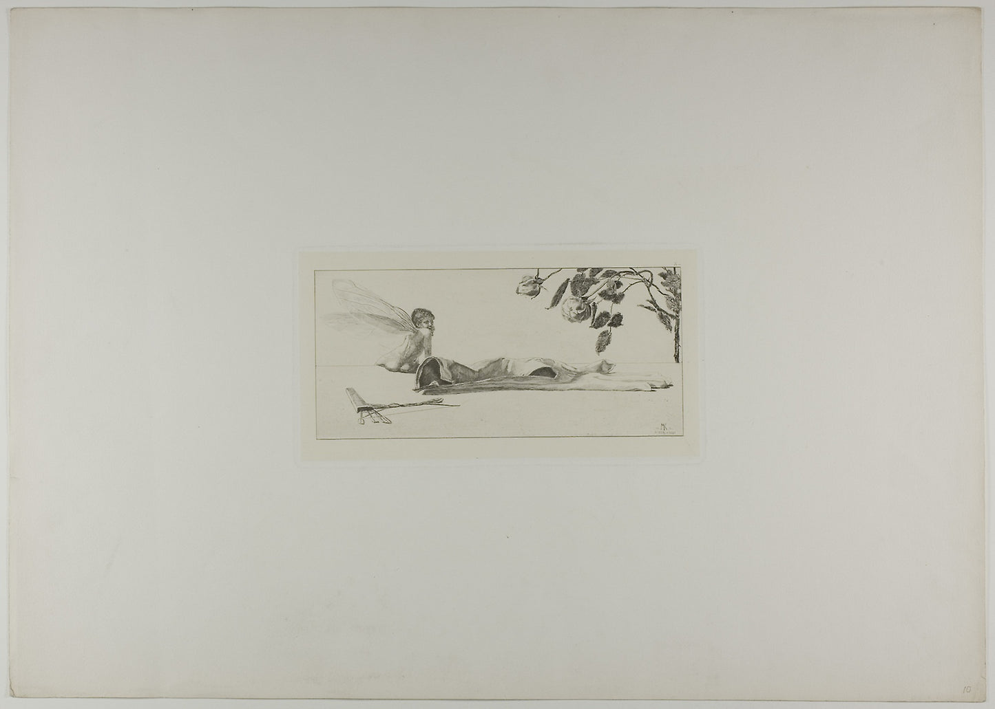 Cupid, plate ten from A Glove -  Max Klinger,  Poster Print Wall Art