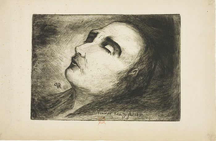 Vincent van Gogh on His Deathbed: Dr. Paul Ferdinand Gachet,16x12