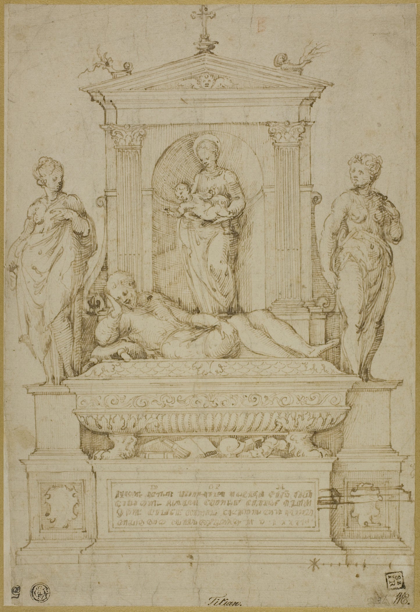 Project for a Tomb -  Giulio Campi,  Poster Print Wall Art