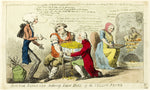 Dr. Sangrado Relieving John Bull of Yellow Fever: Isaac Cruikshank (English, 1764-1811),16x12"(A3) Poster