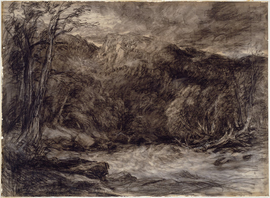 A Mountain Torrent: David Cox the elder,16x12"(A3) Poster