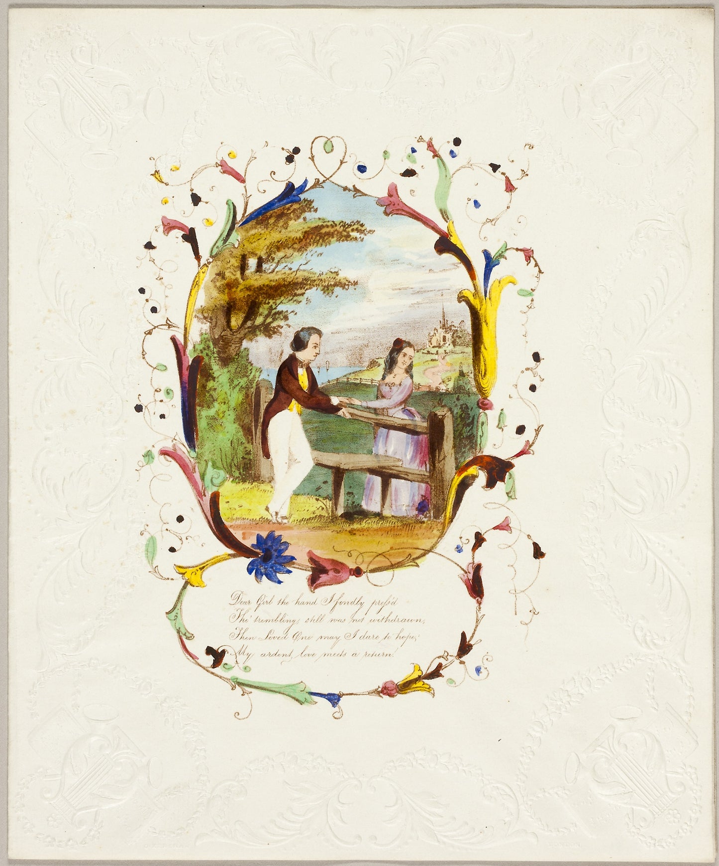 Dear Girl, Thy Hand (valentine) -  George Kershaw,  Poster Print Wall Art