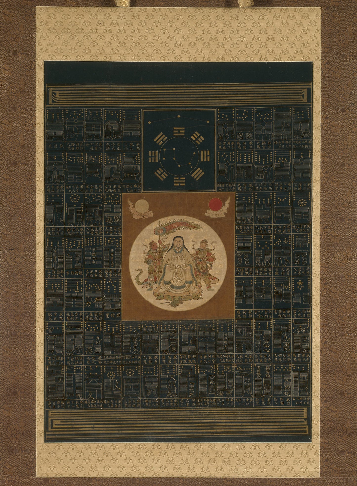 Zhenwu with the Eight Trigrams, the Northern Dipper, and Talismans -  Artist unknown,  Poster Print Wall Art