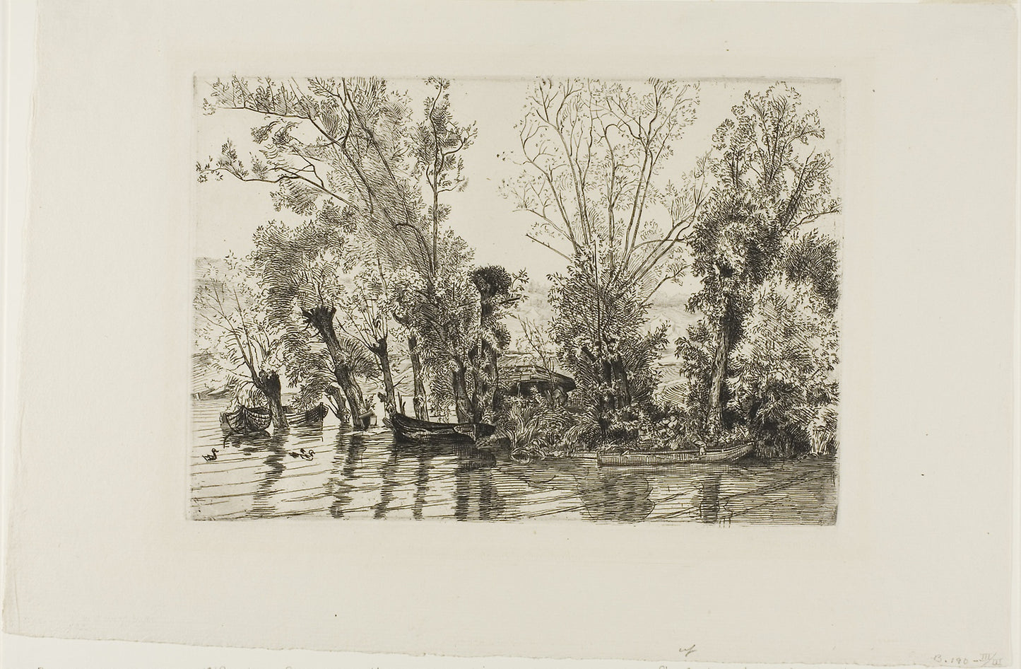 The Willows at Mottiaux -  Felix Bracquemond,  Poster Print Wall Art