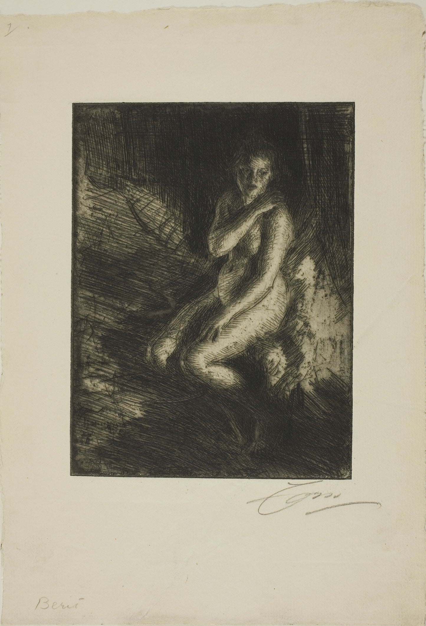 Berit -  Anders Zorn,  Poster Print Wall Art