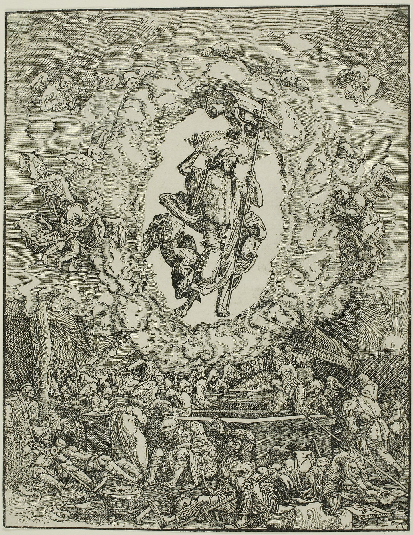 The Resurrection of Christ -  Albrecht Altdorfer,  Poster Print Wall Art