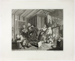 Plate five, from A Harlot's Progress: William Hogarth,16x12"(A3) Poster