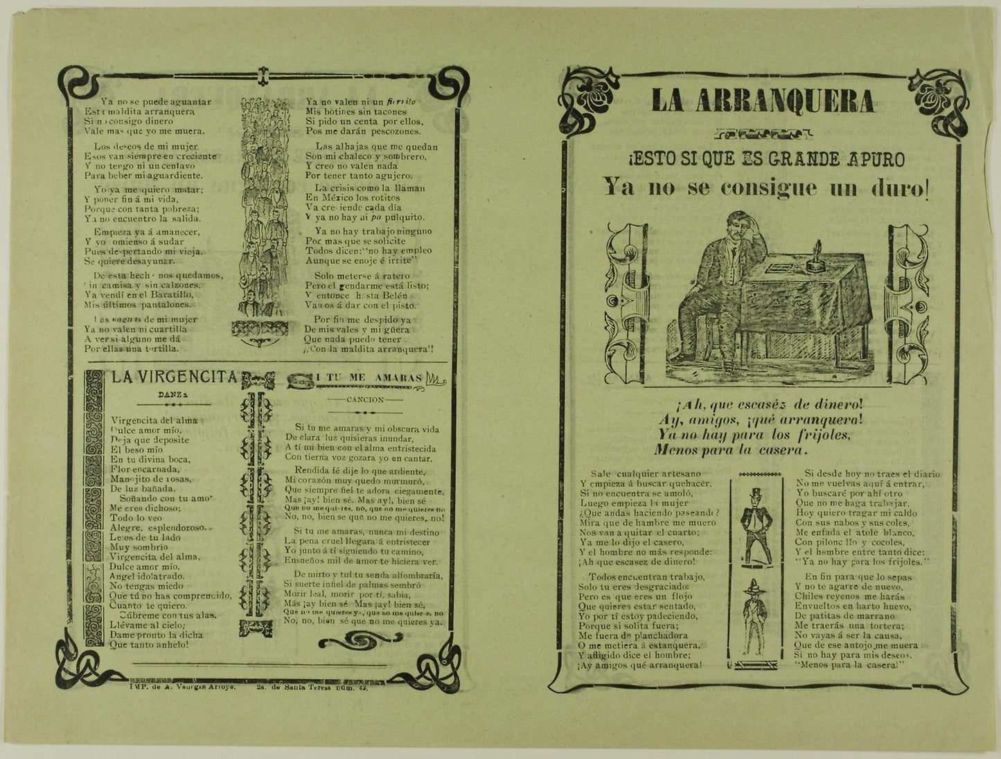 La arranquera (Poverty) -  José Guadalupe Posada (Mexican, 1852-1913),  Poster Print Wall Art