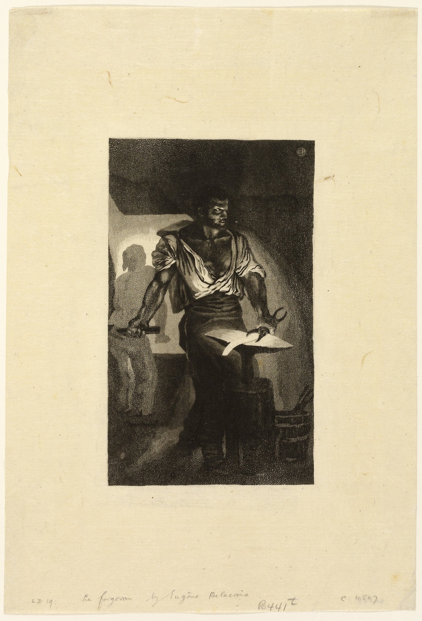 Blacksmith -  Eugène Delacroix,  Poster Print Wall Art