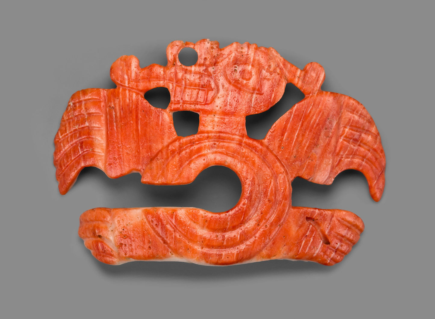 Nose Ornament in the Form of an Long-Nosed Saurian with C-shaped Body -  Coclé,  Poster Print Wall Art