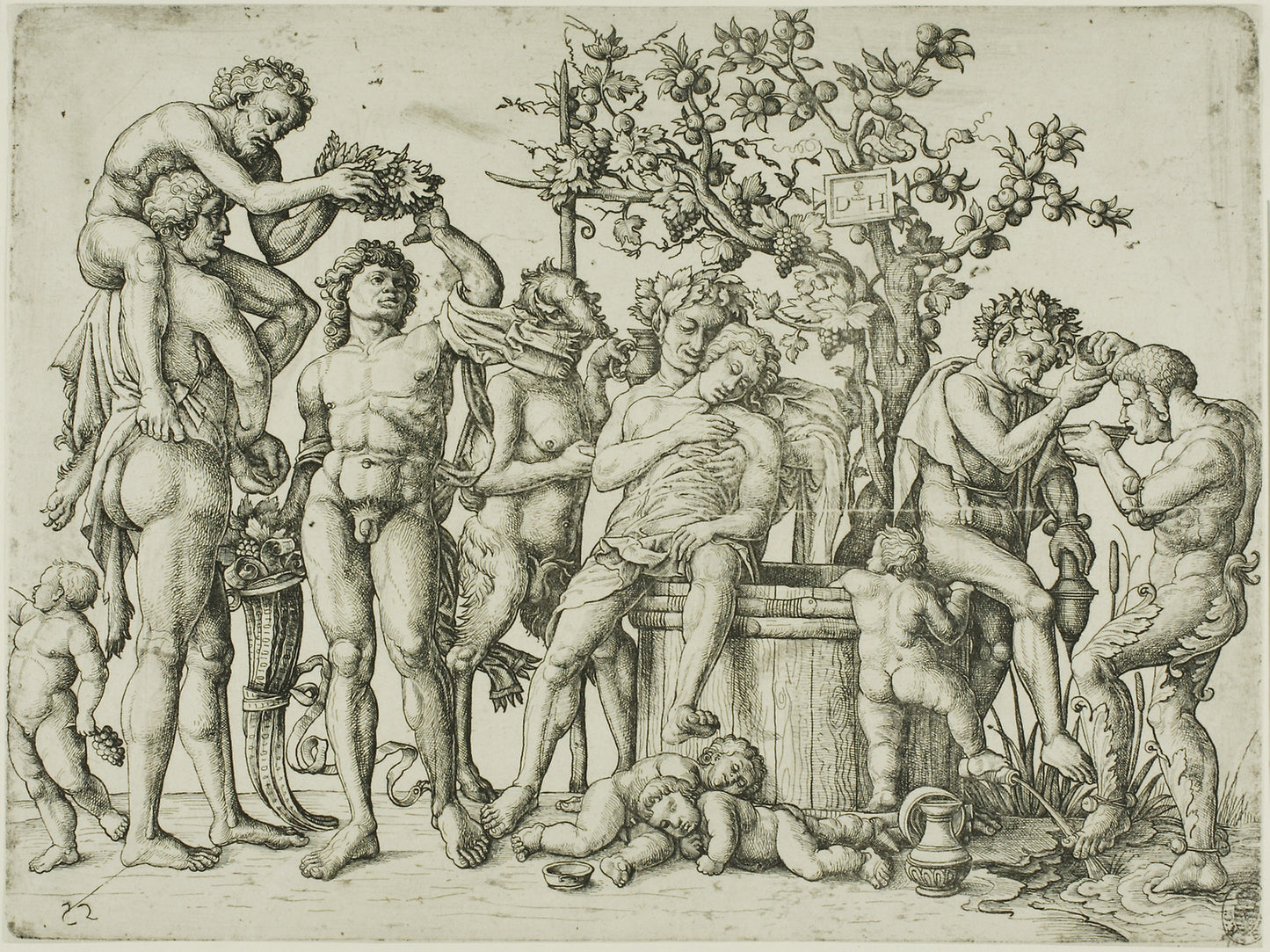 The Triumph of Bacchus -  Daniel Hopfer, I,  Poster Print Wall Art